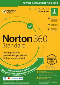 Norton 360 kein ABO (1 Gerät - 1 Jahr) Standard inkl. 10GB Backup Speicher